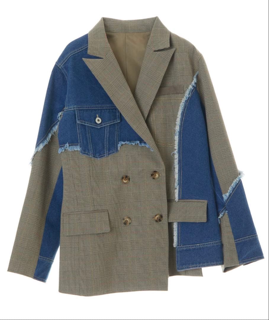 AULA AILA✴︎デニムコンビネーションジャケット