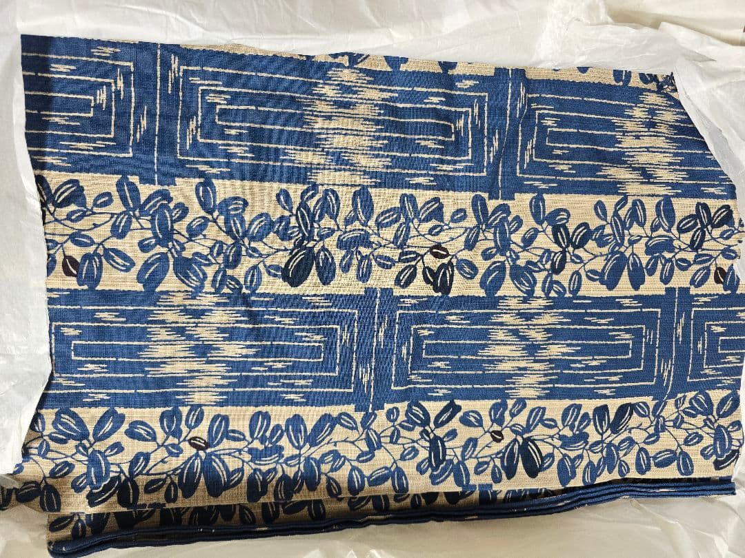 再出品 日本橋竺仙 奥州小紋 新品節竹と萩