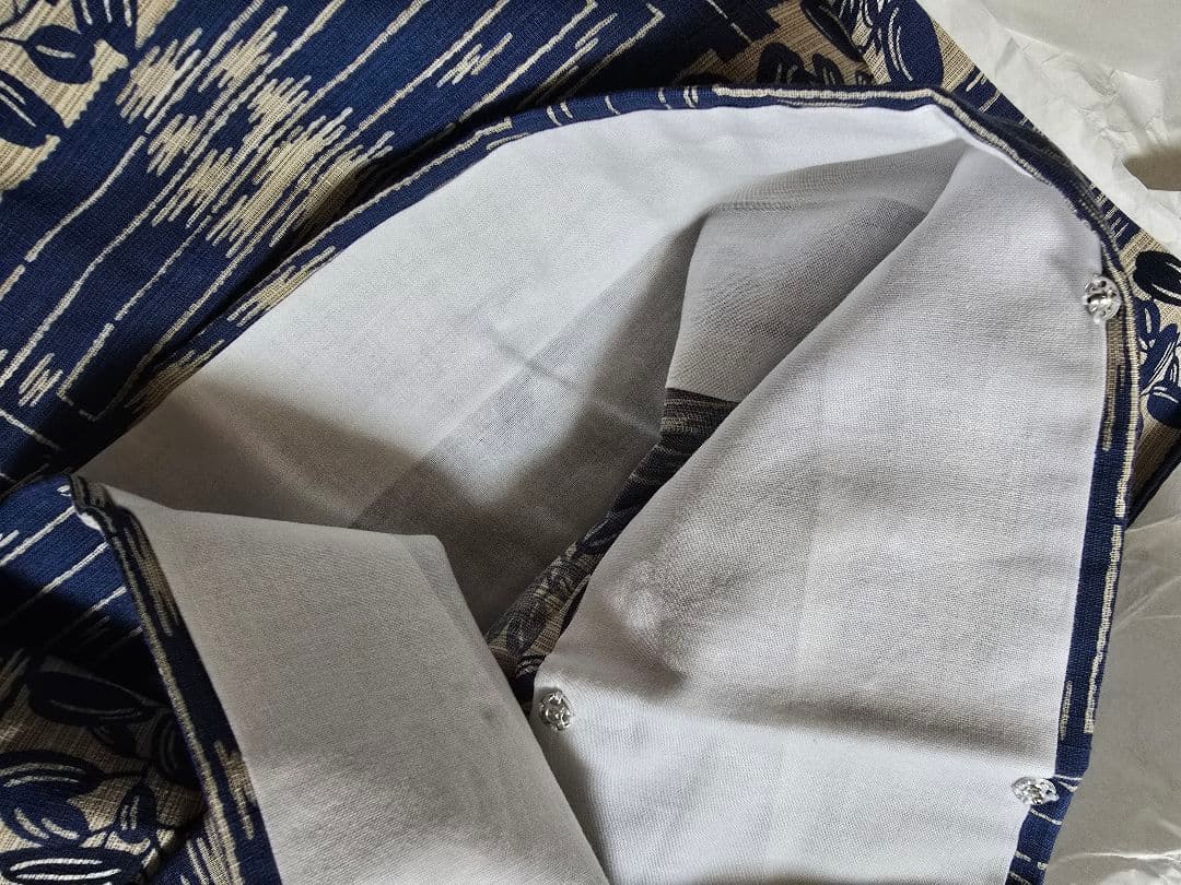 再出品 日本橋竺仙 奥州小紋 新品節竹と萩