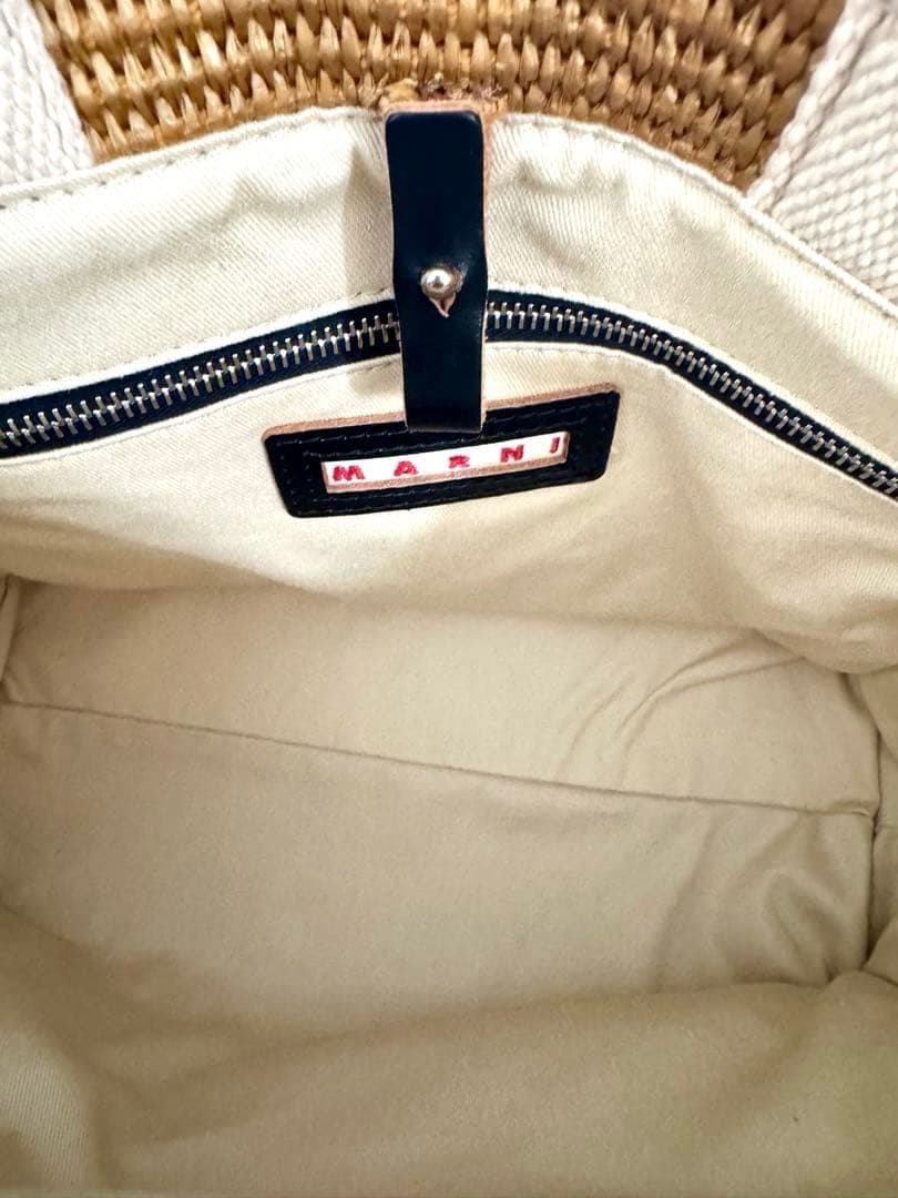 MARNI ナチュラル トートバッグ スモール　かごバッグ