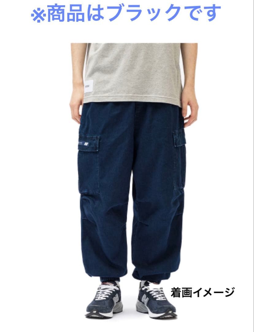 パンツ Milt2001 / Trousers / Cotton. DenimBlack