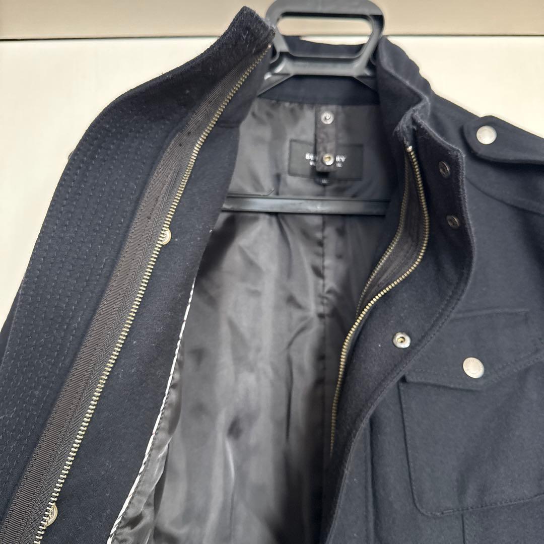 BURBERRY ウールコート 黒色 LL