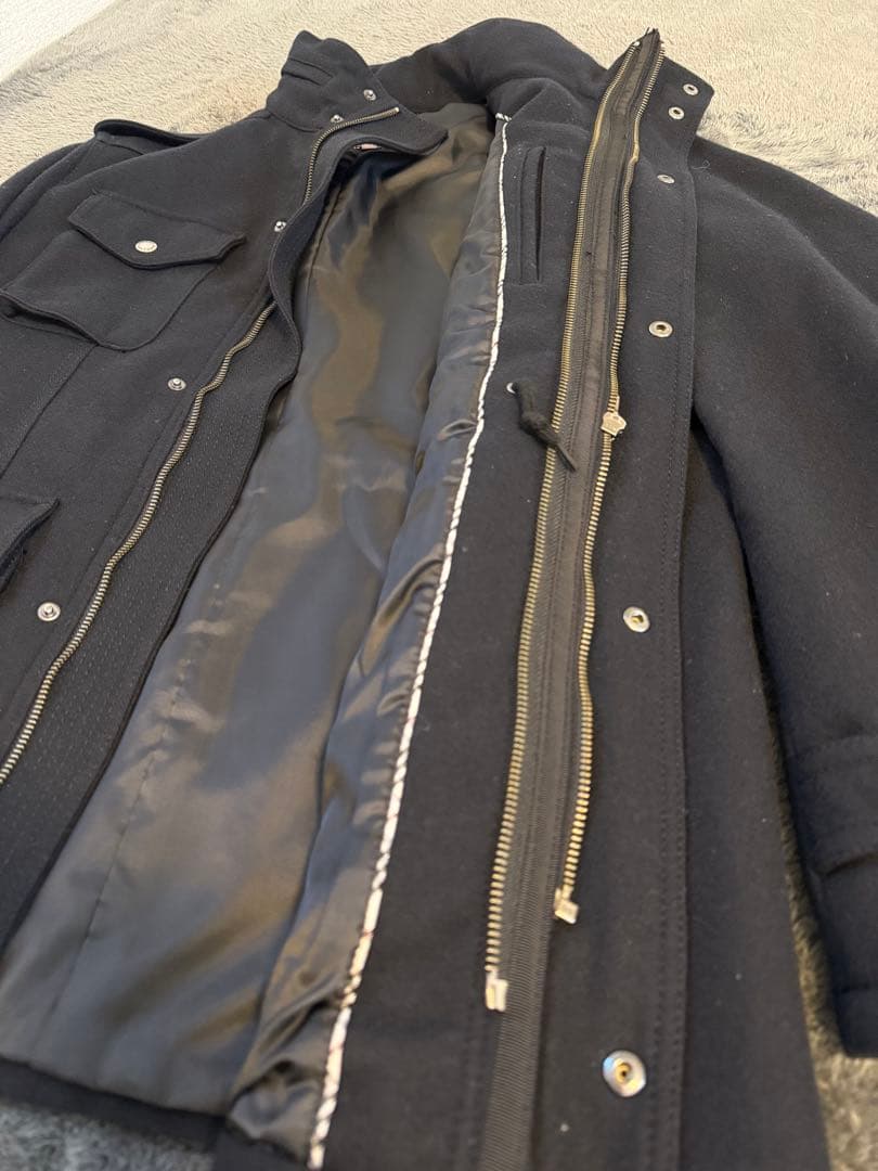 BURBERRY ウールコート 黒色 LL