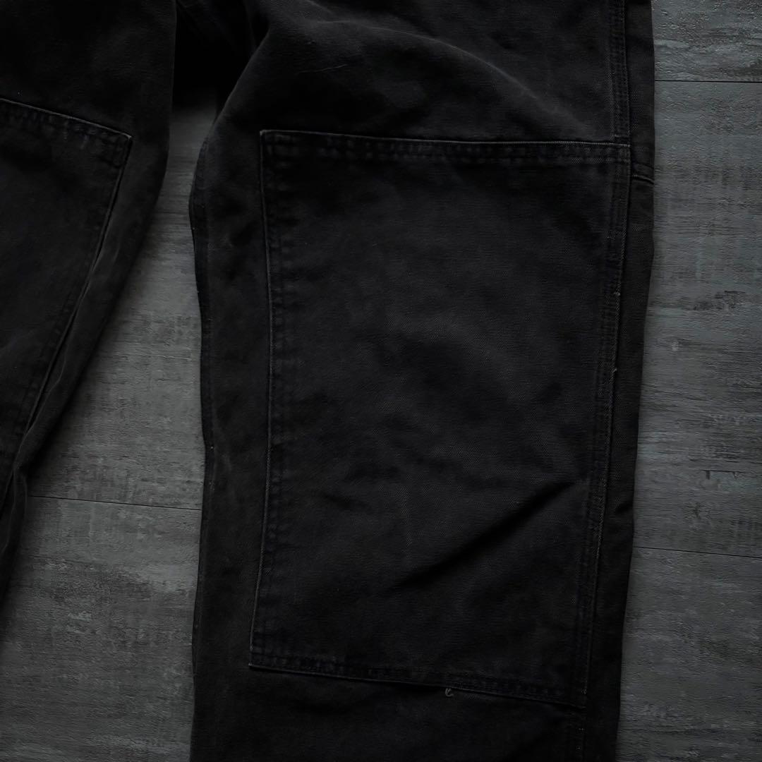 【美品！！】　Carhartt オーバーオール　ブラック　　黒32×32 希少