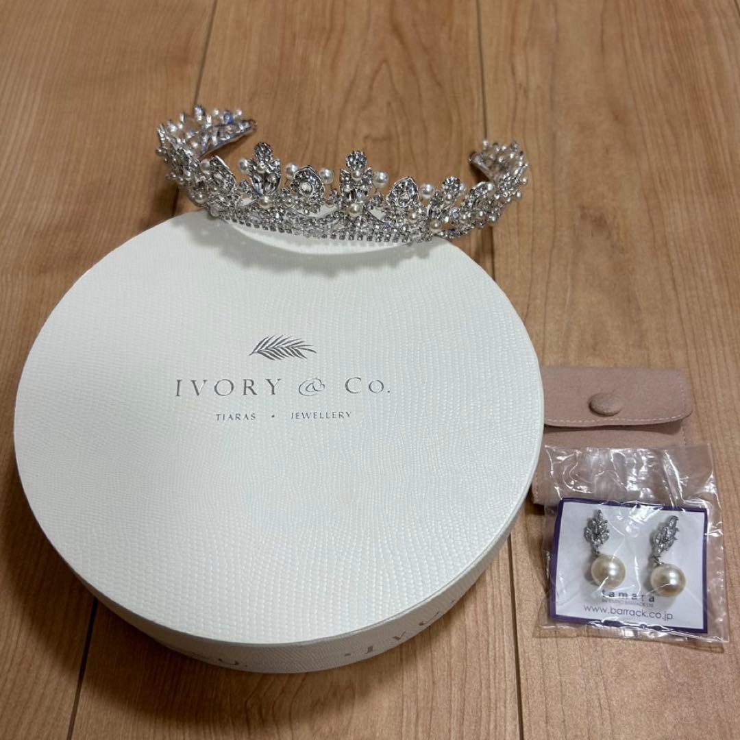 Ivory & Co. Alexandra sakura ティアラ　【ピアス付】