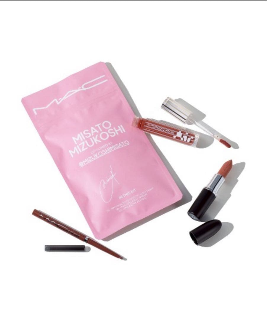 MAC 水越みさと リップ コンボ ピンク リップガラス リップライナー 限定品