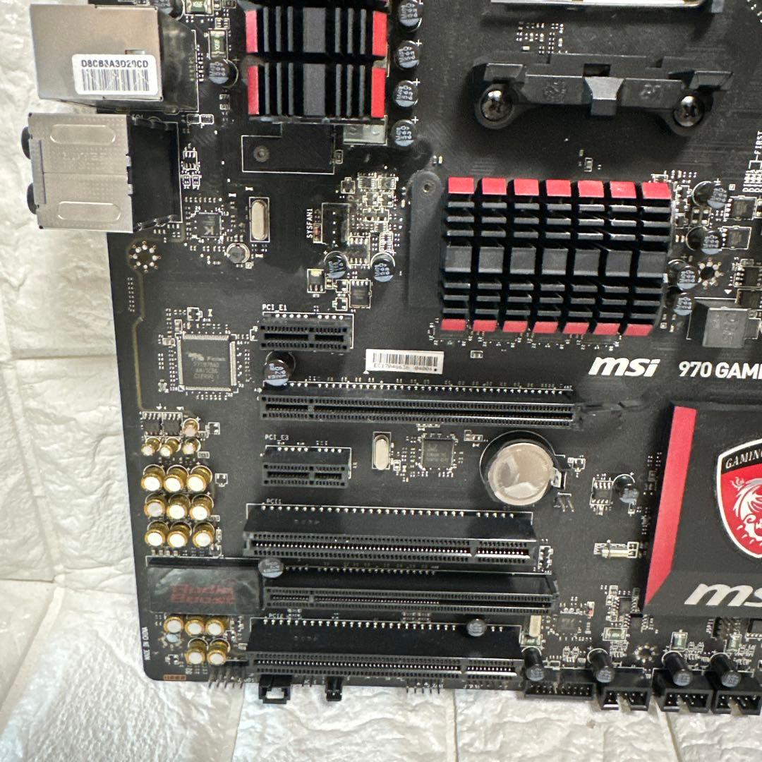 正常動作品　取説他付属品付　msi ATX マザーボード　970 GAMING