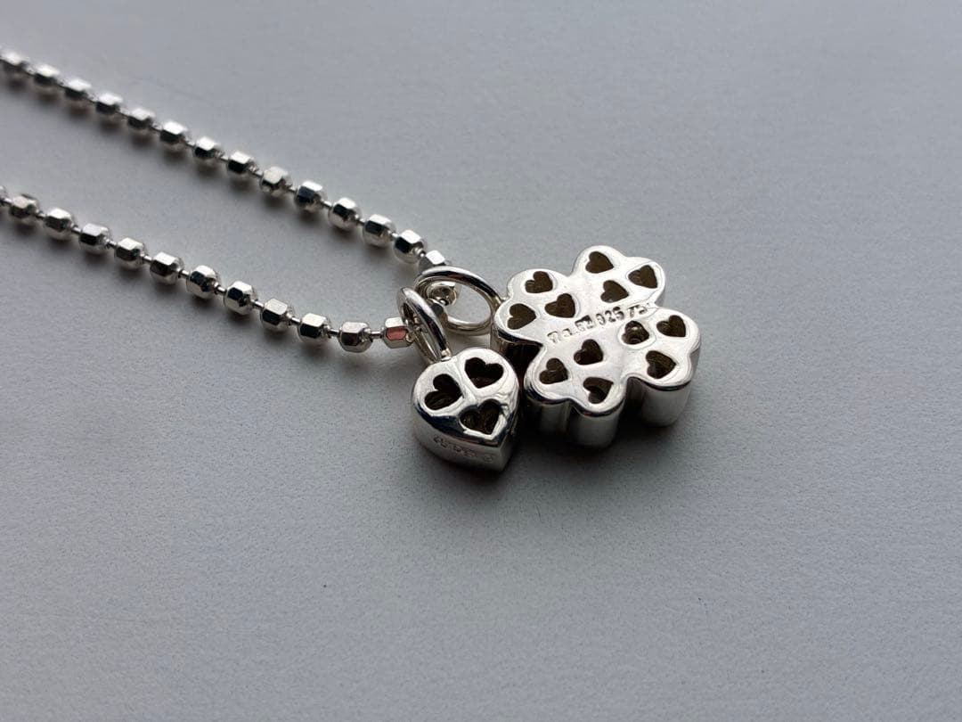 フォリフォリ 750 k18 シルバー 925 コンビネックレス　クローバー