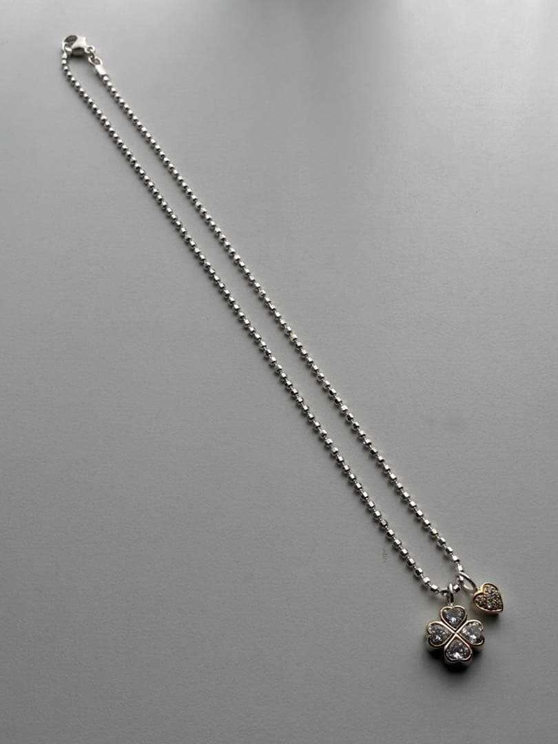 フォリフォリ 750 k18 シルバー 925 コンビネックレス　クローバー