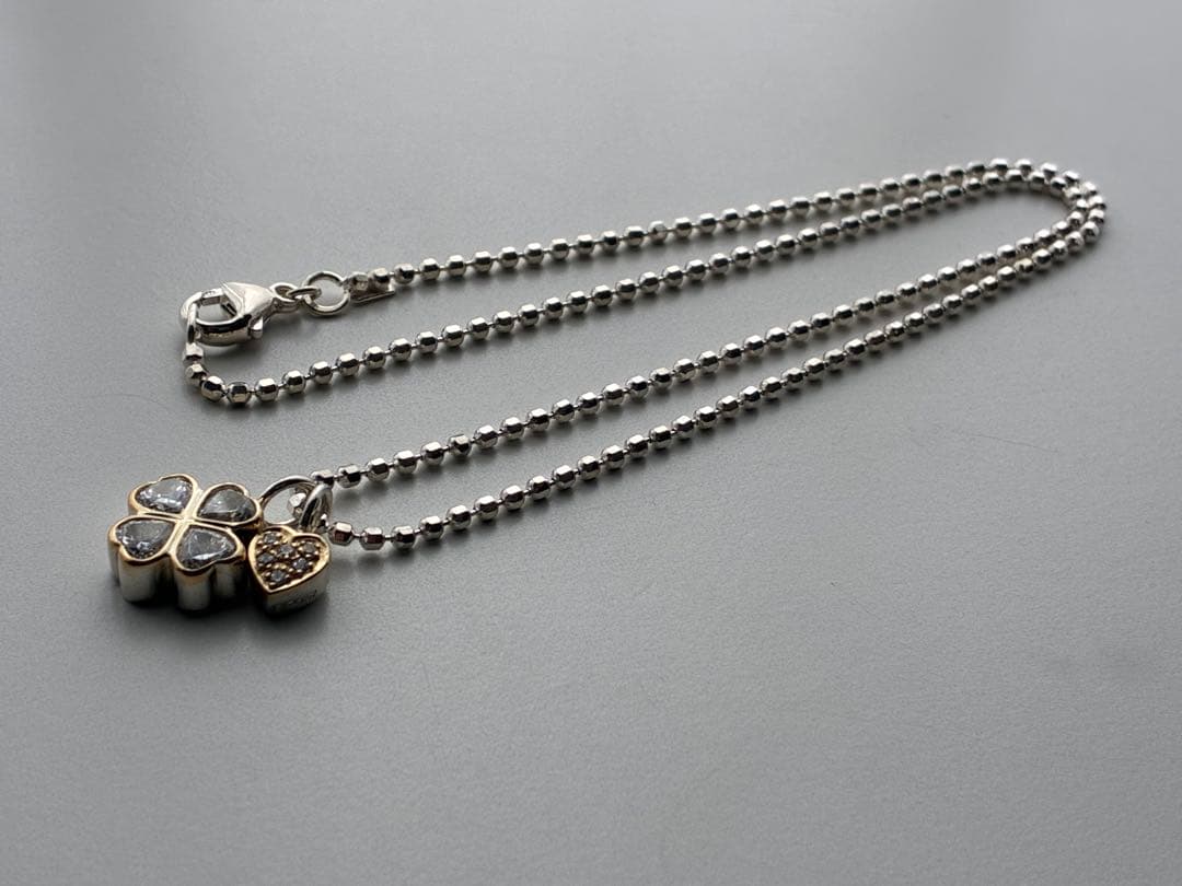 フォリフォリ 750 k18 シルバー 925 コンビネックレス　クローバー