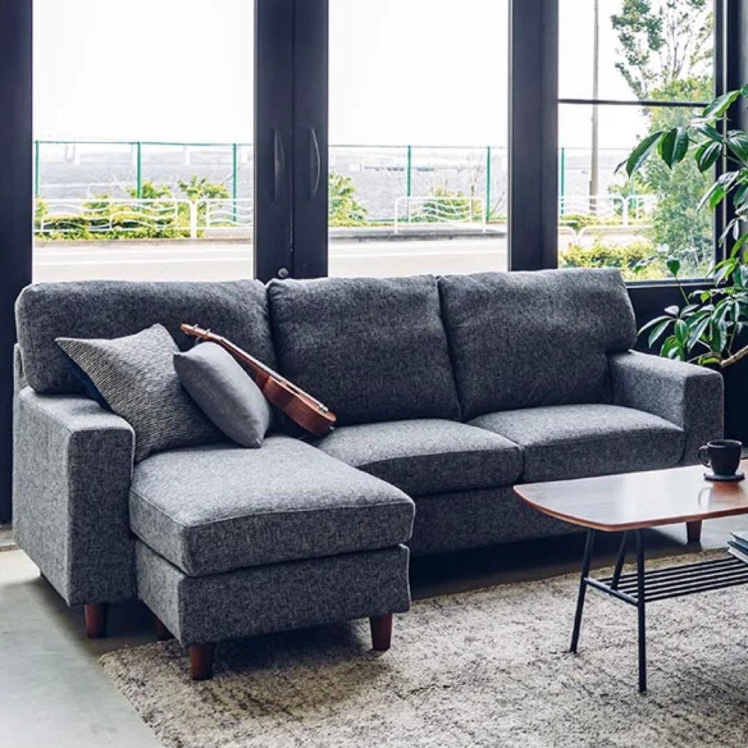 【美品！左右組替も自由】NOCEソファ【L字/3人掛+オットマンにも変形可】