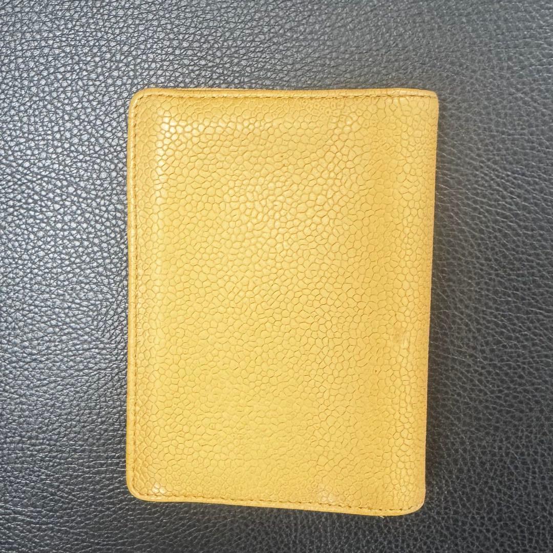 シャネル 名刺入れ ベージュ 11cm x 8cm