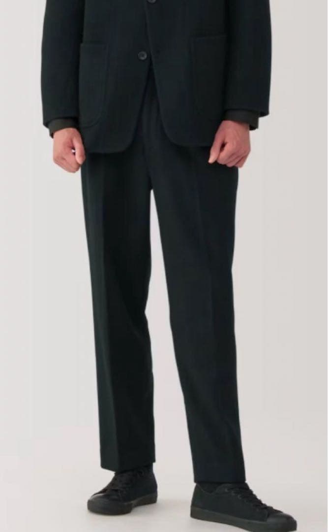 カシミヤ混タックパンツ MUJILABO