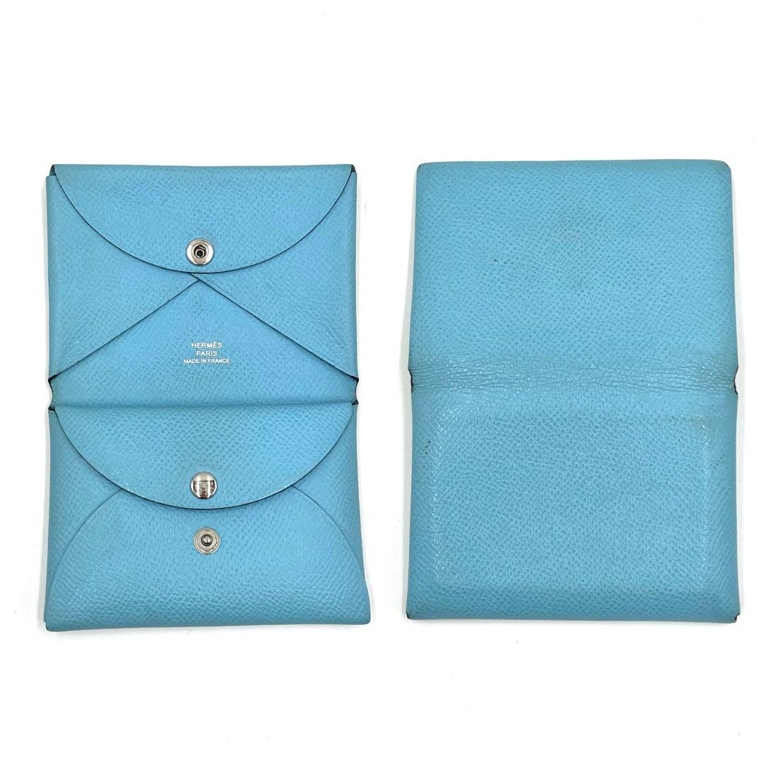 HERMES エルメス カルヴィデュオ ブルー エプソン