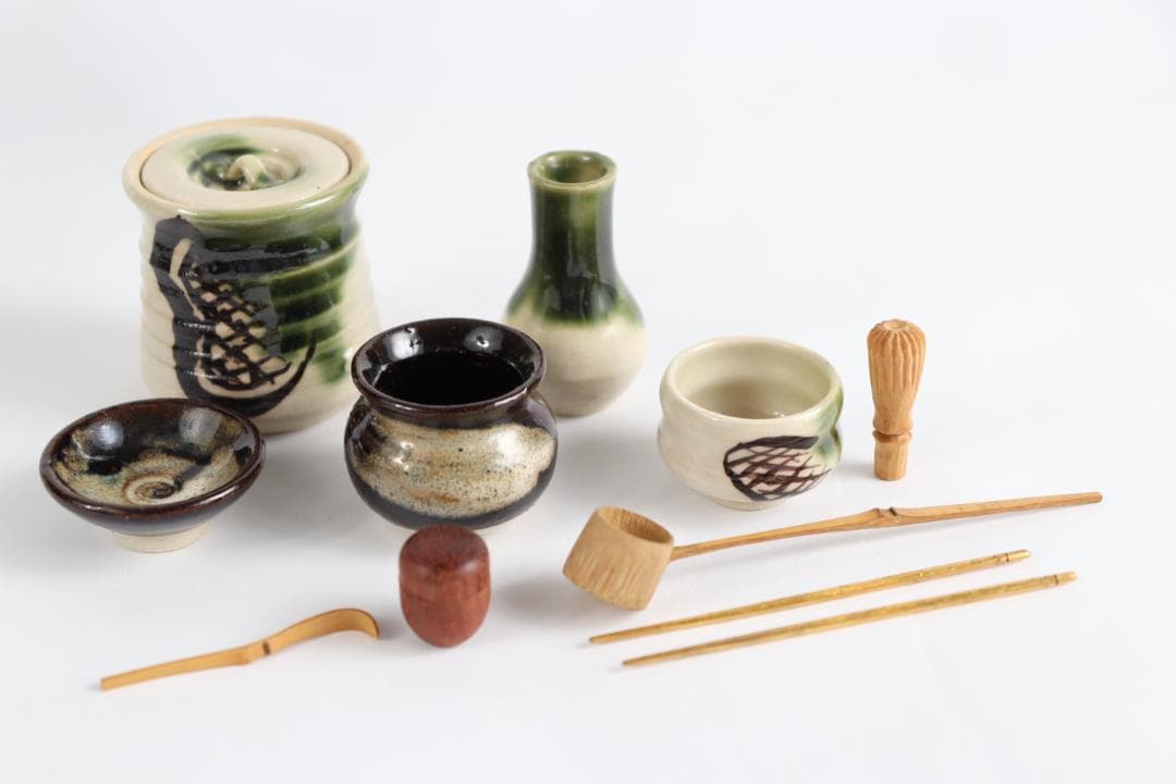 雛人形 蝶鳥蒔絵 茶道具 台子飾 田中彌 京人形 お点前