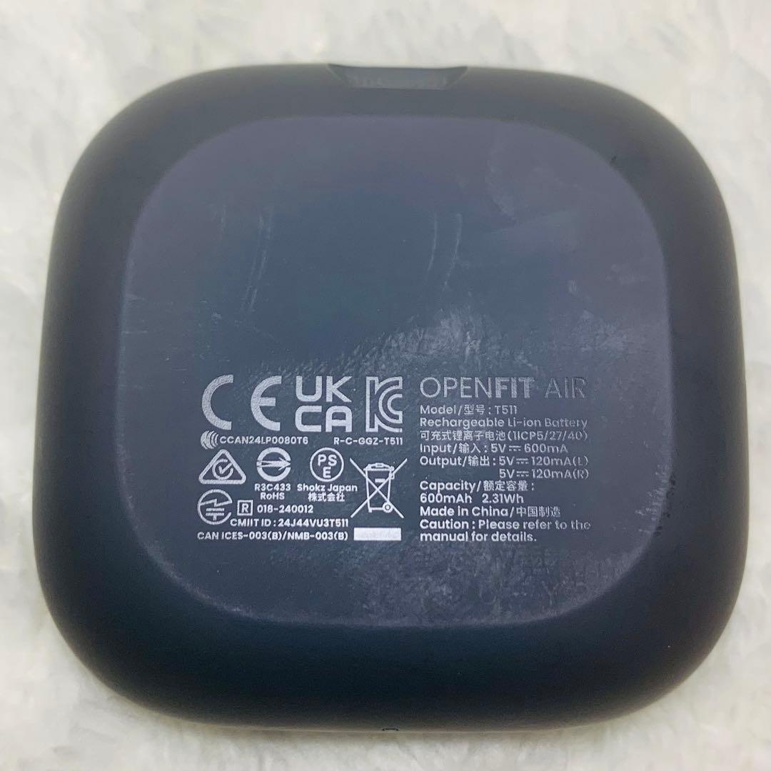 美品 SHOKZ OPENFIT AIR ブラック　5