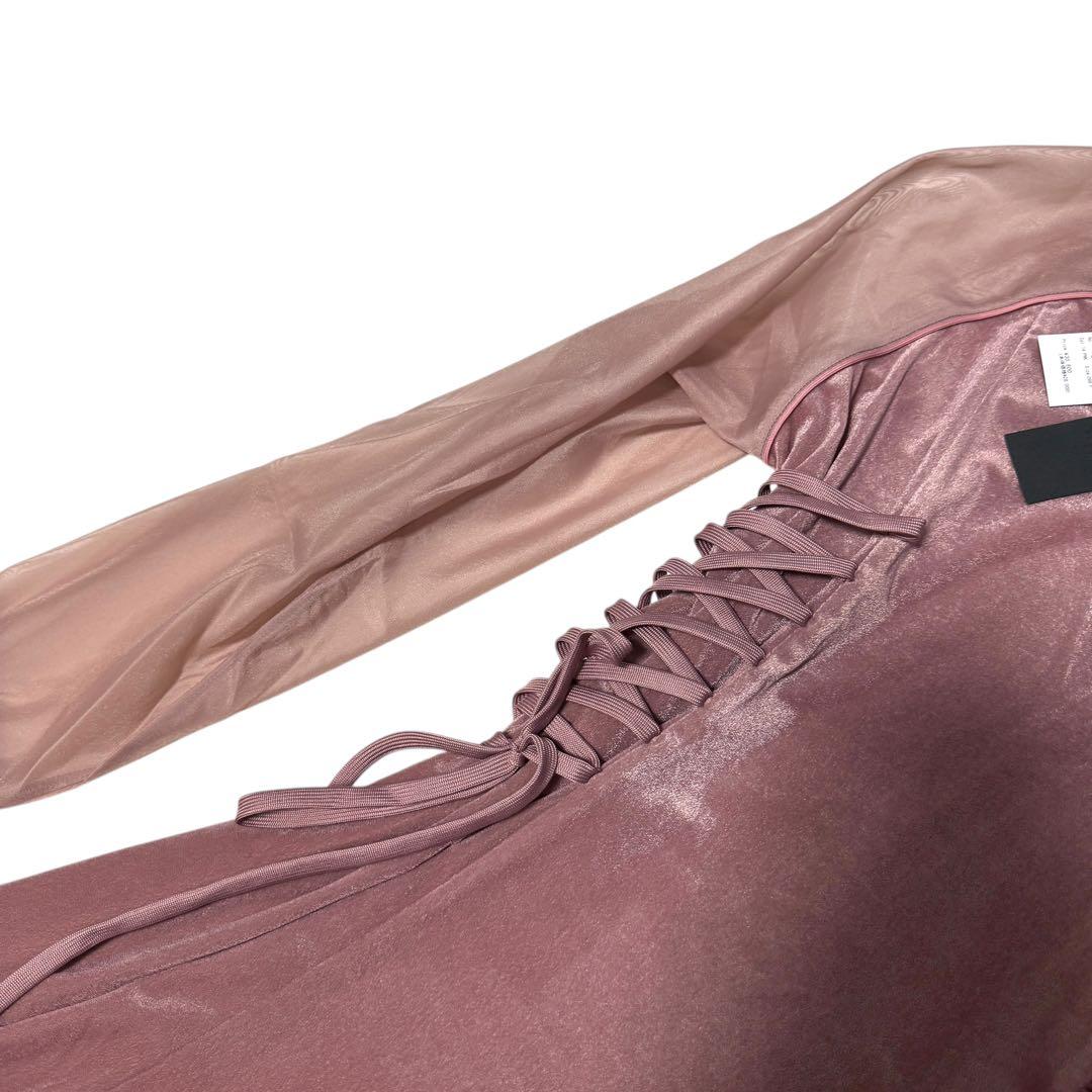 パメオポーズ　アンブロ レースアップ コンバイン ゲームシャツ ドレス　ピンク