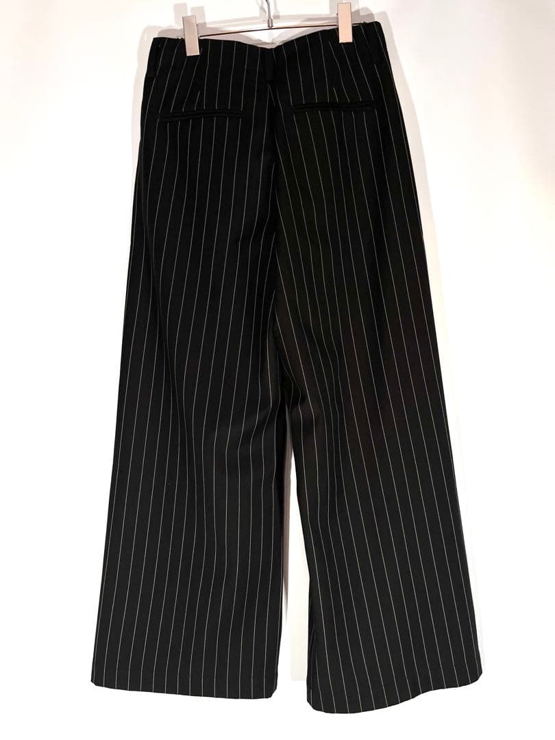 新品 25AW 7HILL ストライプワイドスラックス