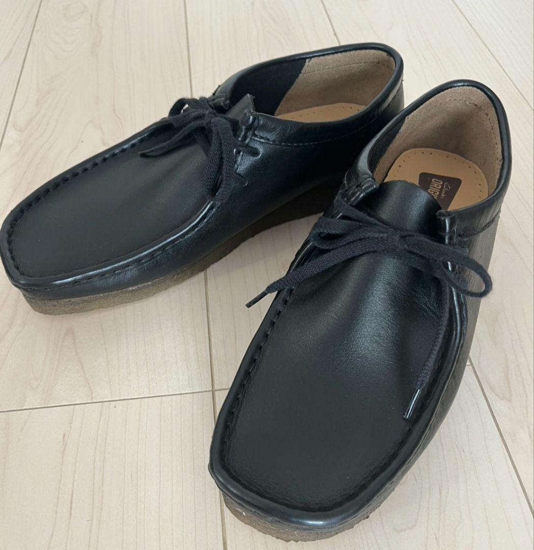 未使用クラークスWallabee / メンズ ワラビー（ブラックレザー26センチ