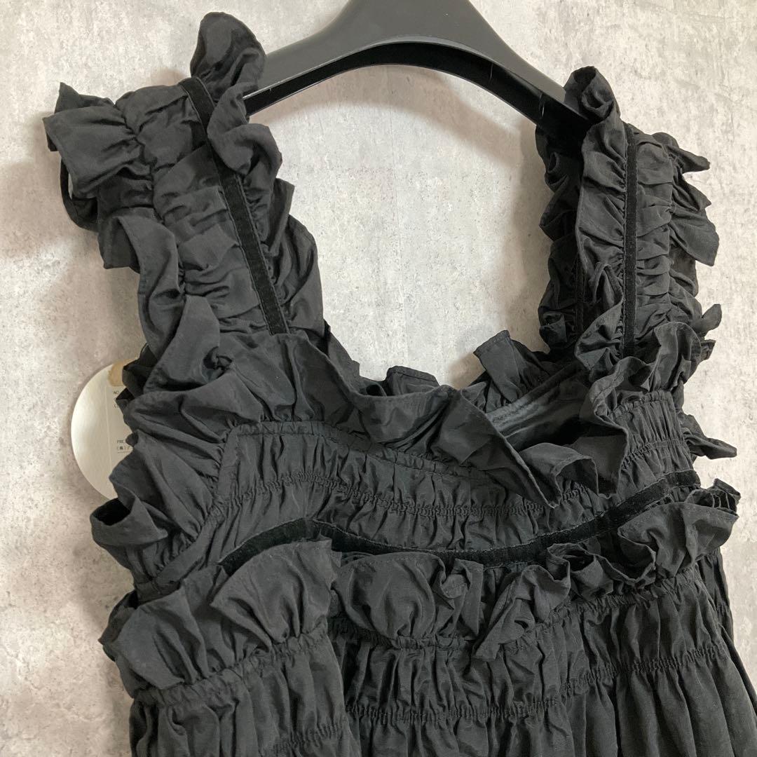 専用　新品　PERNA　ギャザーキャミフリルワンピース　フレアマキシワンピース