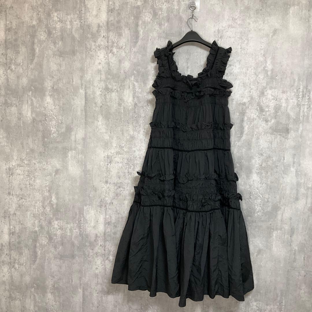 専用　新品　PERNA　ギャザーキャミフリルワンピース　フレアマキシワンピース
