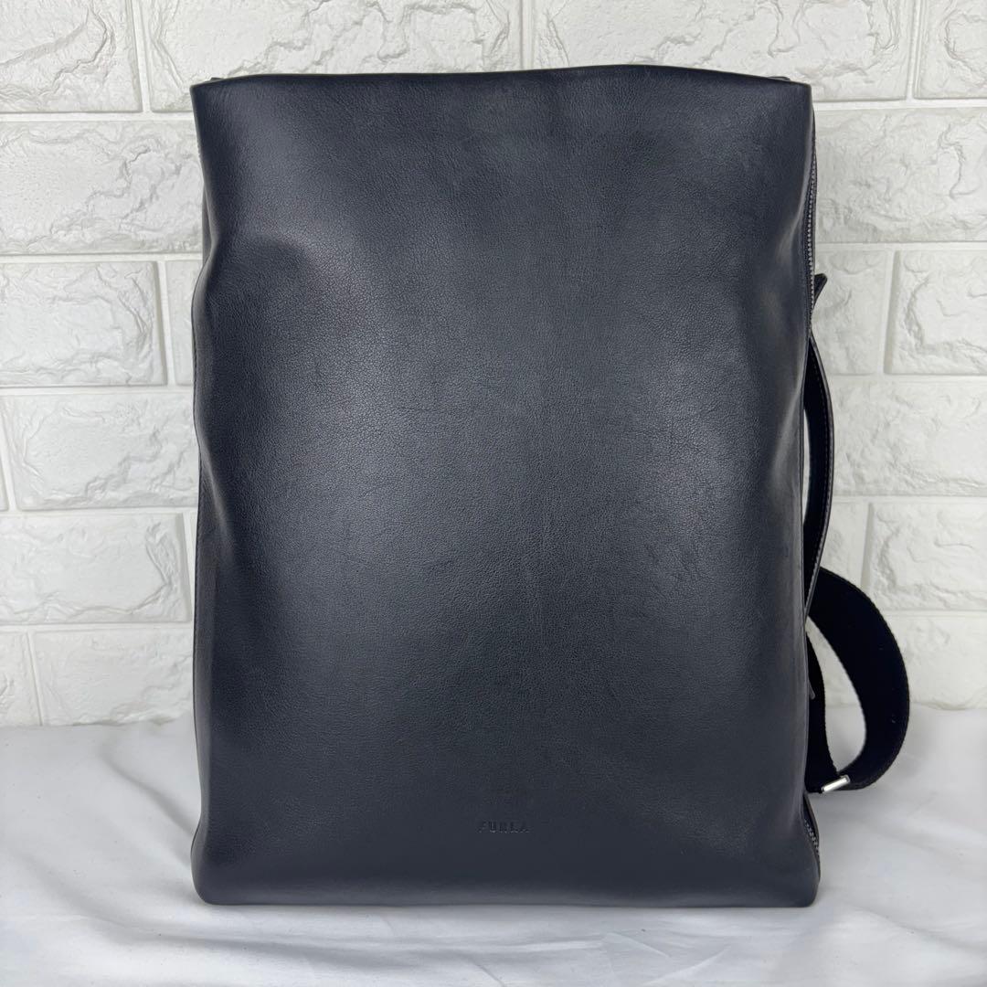 ✨美品✨ FURLA 本革 3wayビジネスバッグ ブラック