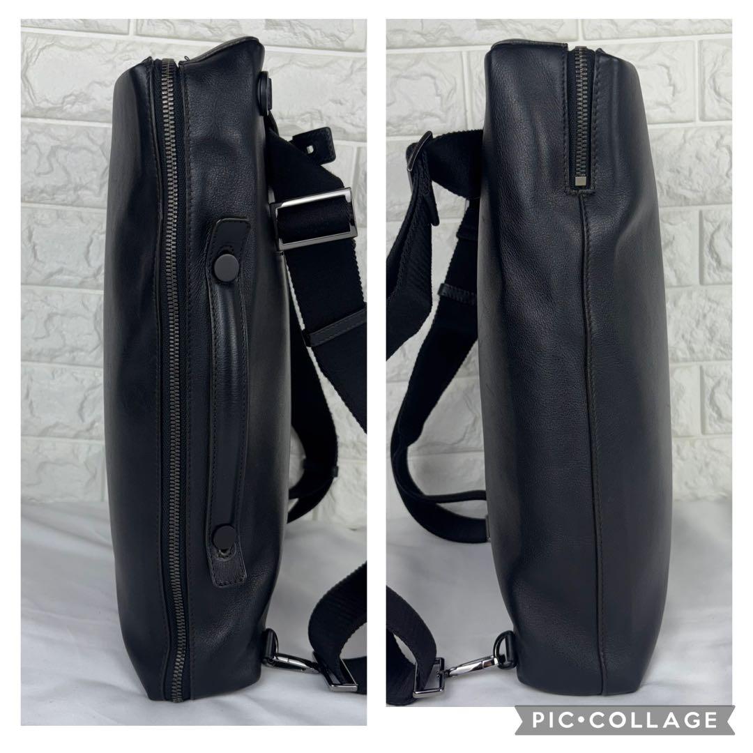 ✨美品✨ FURLA 本革 3wayビジネスバッグ ブラック