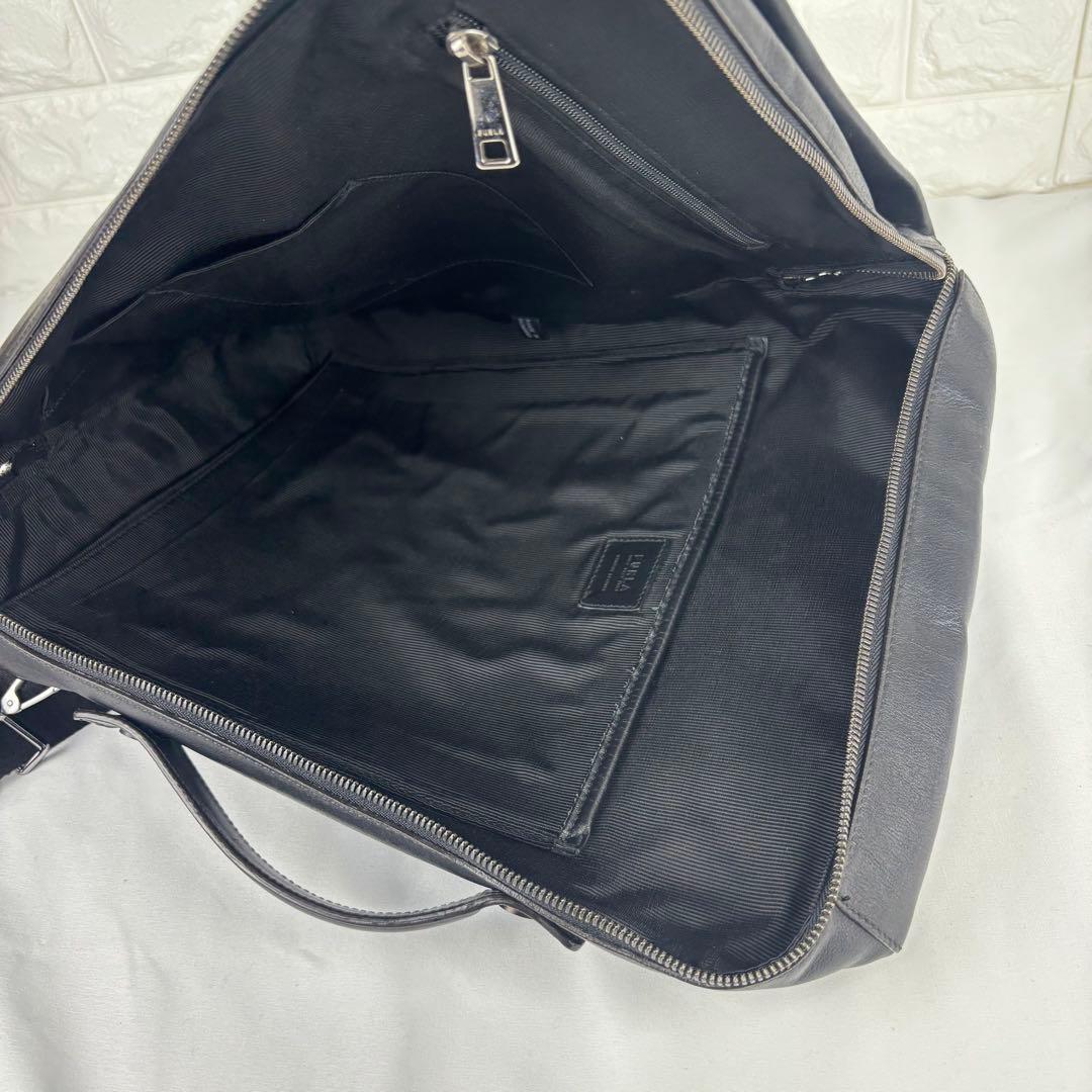 ✨美品✨ FURLA 本革 3wayビジネスバッグ ブラック