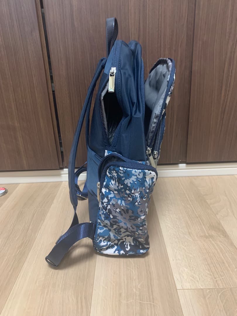 【新品】TUMI レディースバッグ 花柄 ネイビー ビジネスバッグ