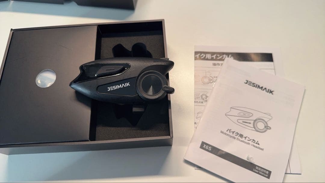 JESIMAIK バイク用インカム X6S 1台 mesh接続 アプリ不要