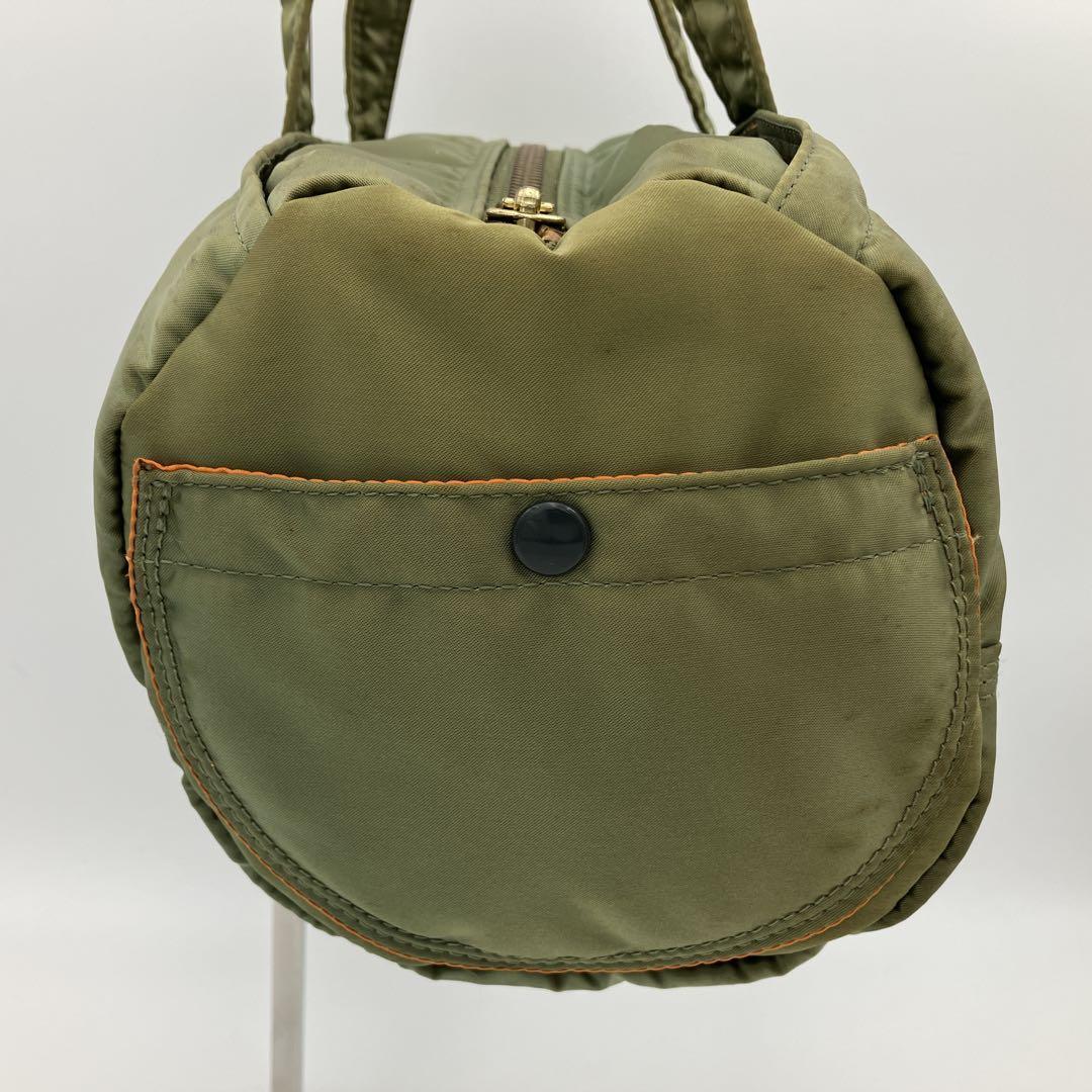 PORTER TANKERナイロン製　ミニボストンバッグ　カーキ　オリーブ