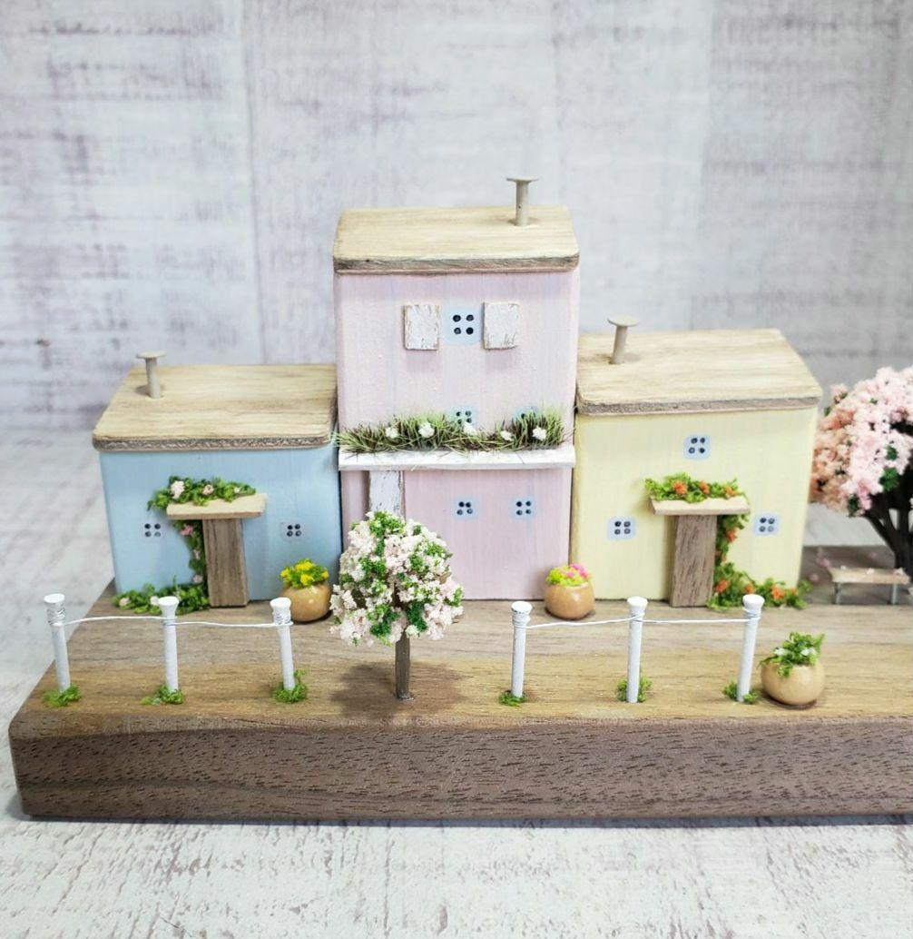 *ころころほたる様お取り置き品3点*春の街並み｜ナチュラル ハンドメイド