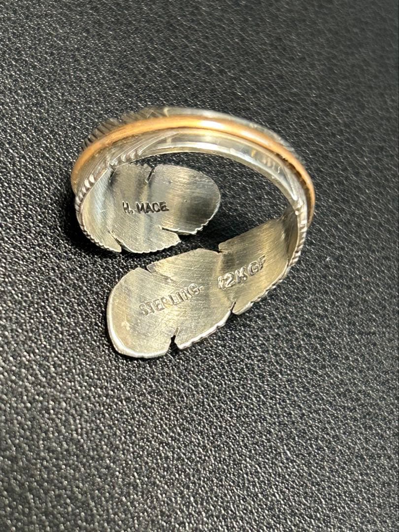 Indian Jewelry ハーヴィーメイス シルバーフェザー　リング