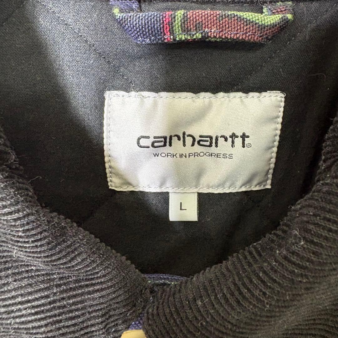 カーハート　ミシガンコート　ペイズリー 総柄　L チョアコート　ネイビー