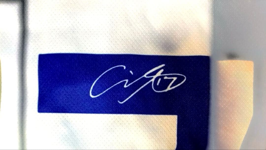 大谷翔平　プリントサイン付き歴代ミックスユニフォーム　50/50CLUB