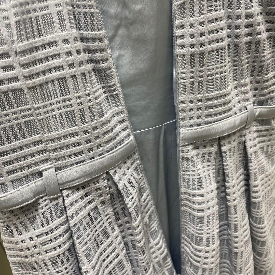 最終値下げ！ローブドフルール　ホルターネックチェック柄ロングドレス Sサイズ