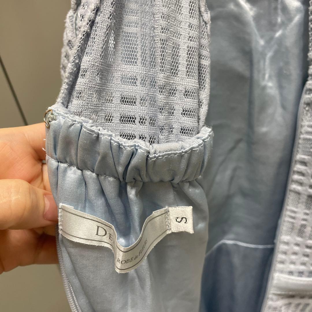 最終値下げ！ローブドフルール　ホルターネックチェック柄ロングドレス Sサイズ