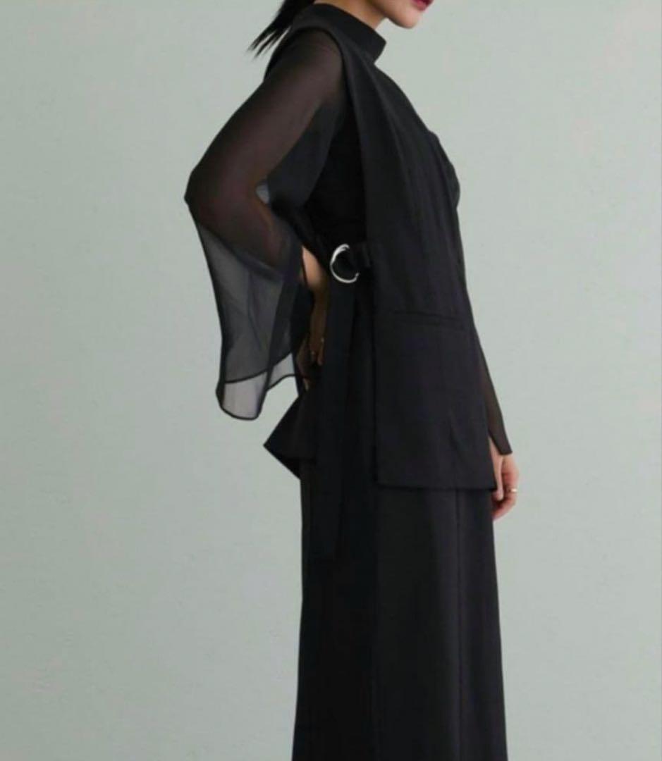 atlo ジレ袖あり＆ロング オケージョンドレスワンピース