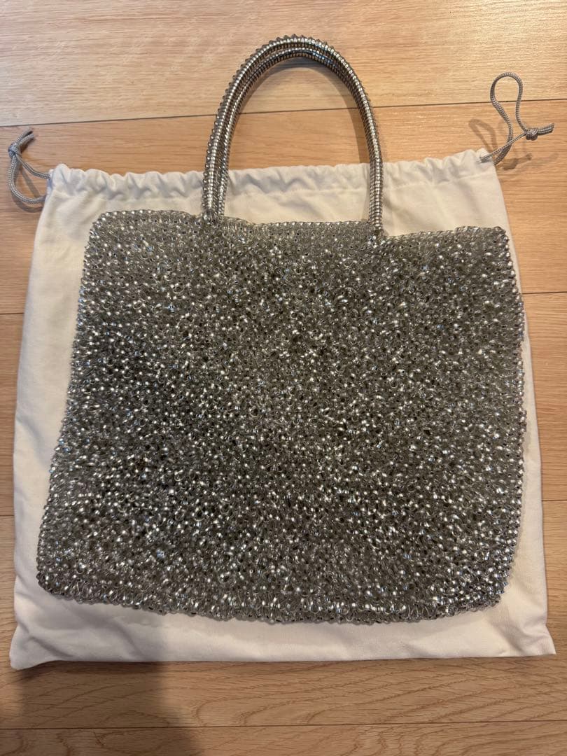 ANTEPRIMA シルバービーズ ハンドバッグ