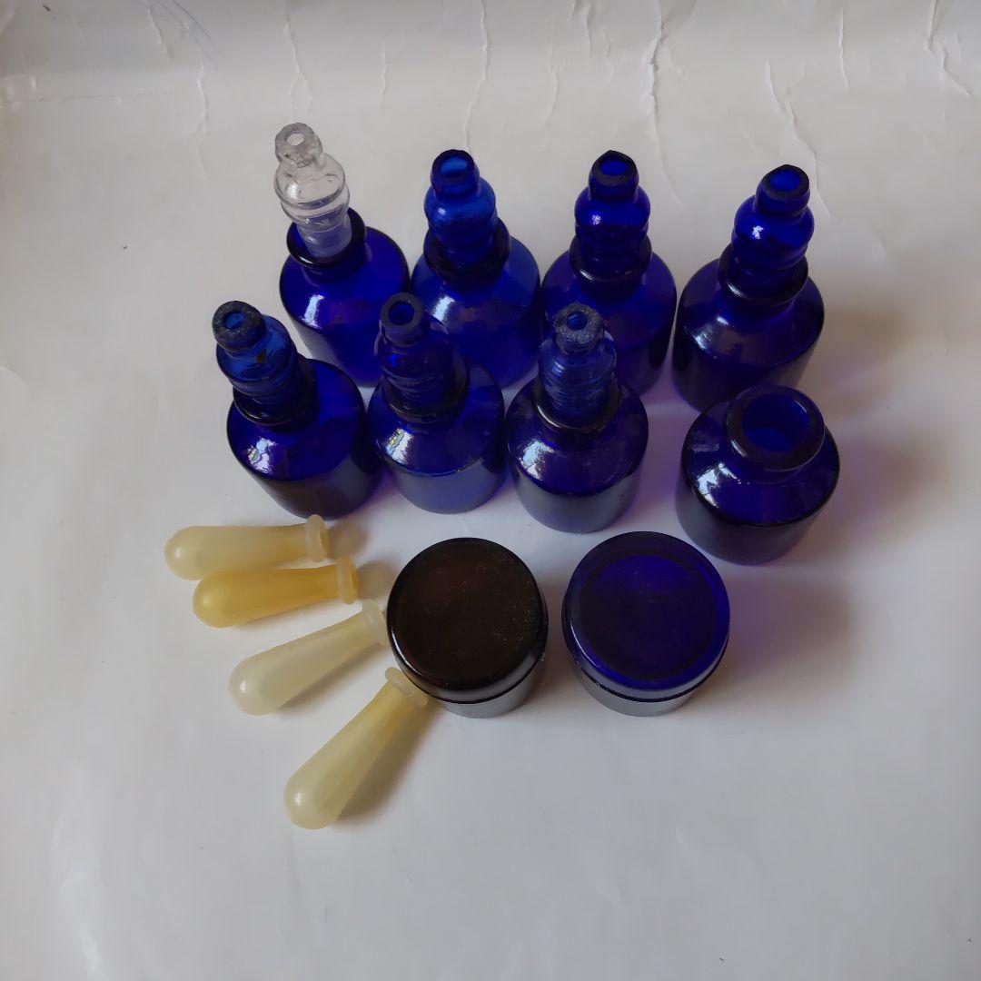 myaon66ボトルディギングインク瓶ガラス製小瓶8スポイト軸7蓋付瓶2個