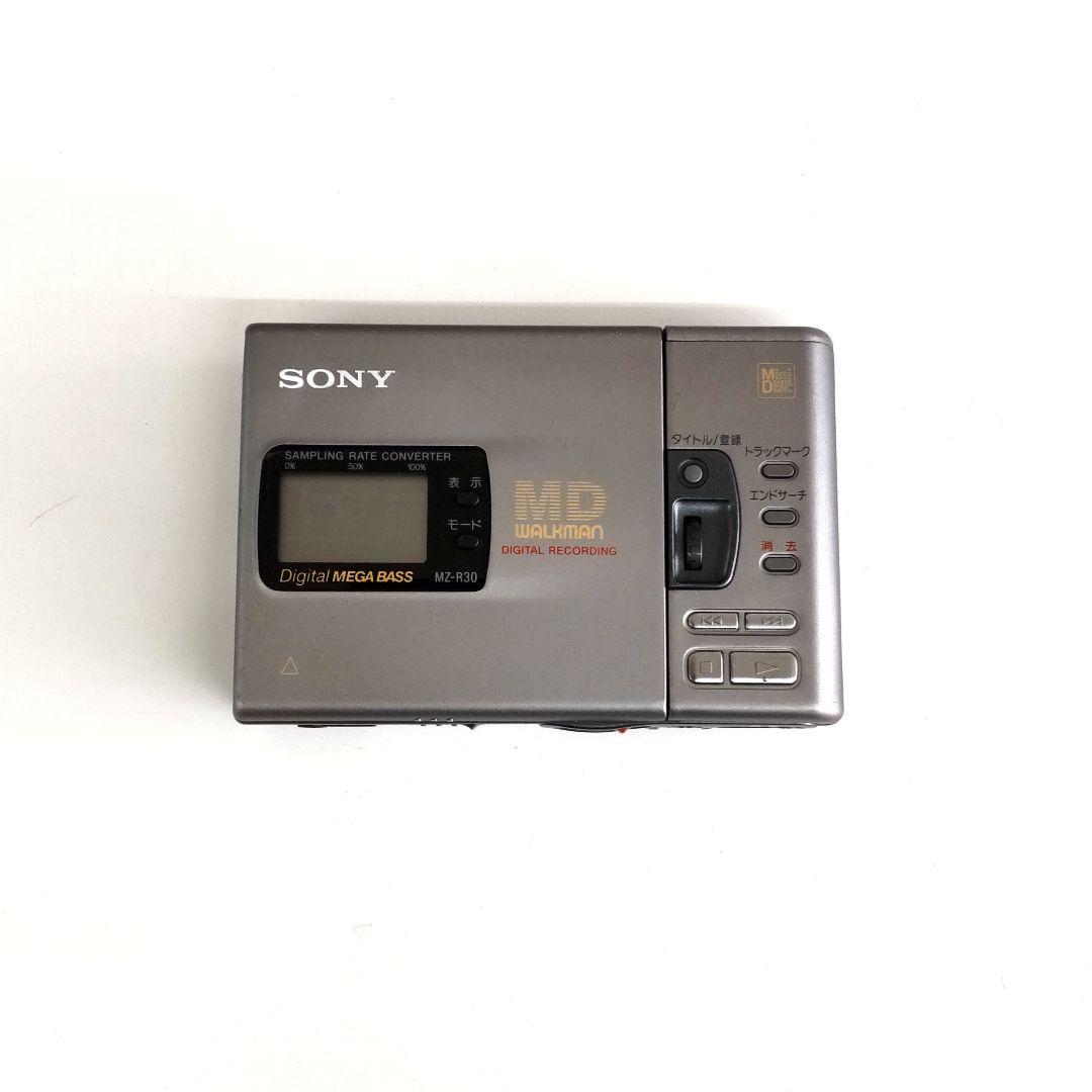 美品 ソニーMDウォークマン MZ-R30 カセットアダプター&シガー電源セット