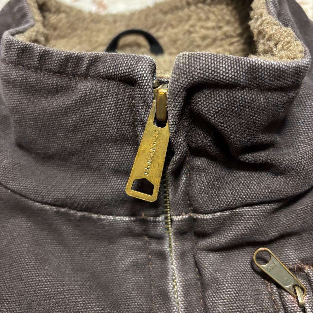 carhartt カーハート ダックベスト 裏ボア ブラウン V33DKB LT