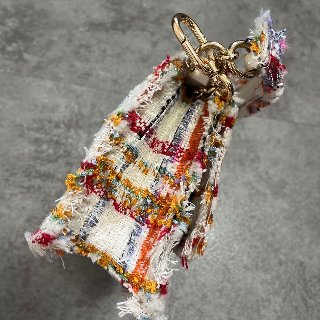 FURLA ツイードショルダーバッグ