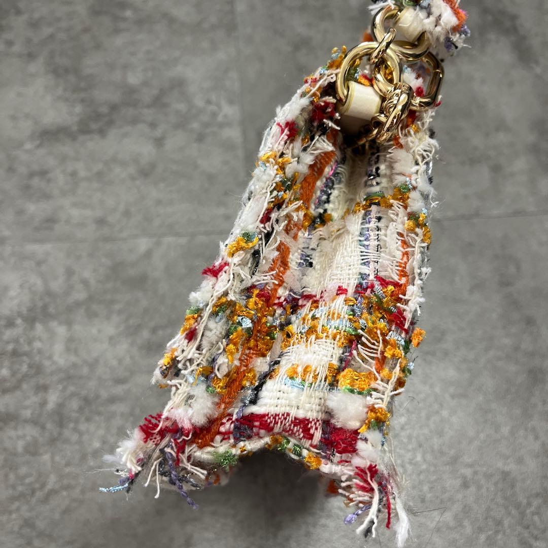 FURLA ツイードショルダーバッグ