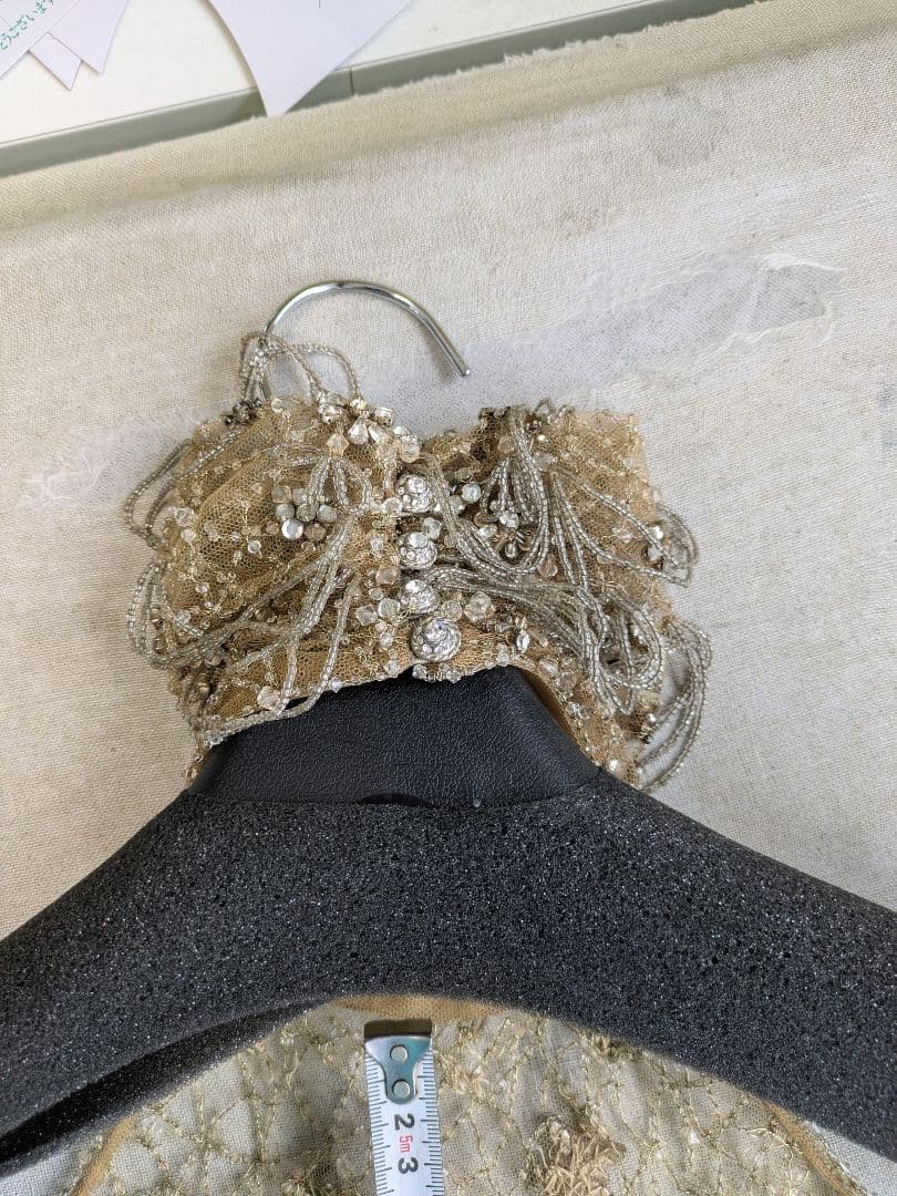 ラルフローレン エレガント ゴールド ビーズ刺繍 キャミソール