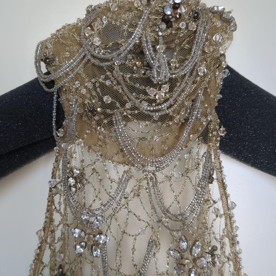 ラルフローレン エレガント ゴールド ビーズ刺繍 キャミソール