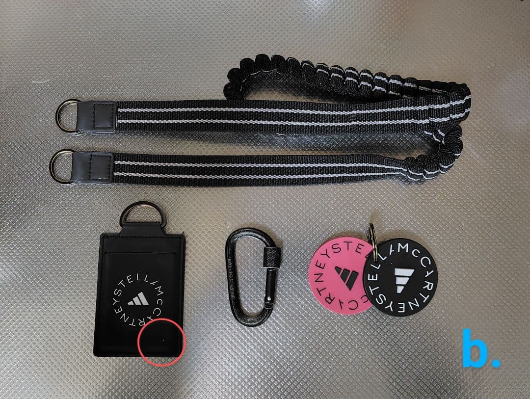 adidas by Stella McCartney ランヤード 黒 ブラック