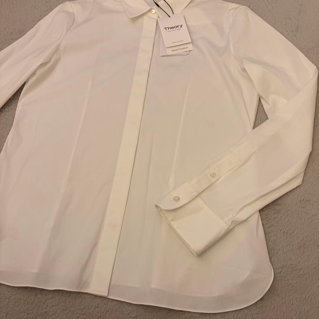 Theory 定価￥26,400- 襟付き長袖シャツ ホワイト Mサイズ 新品