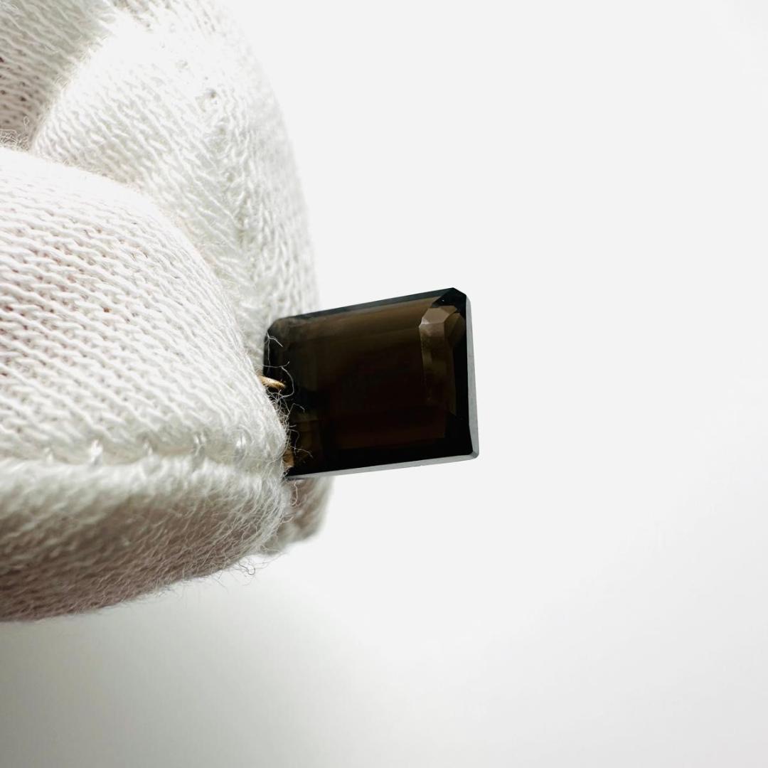 agete アガット　k10 スモーキークォーツ　ペンダント　ネックレス