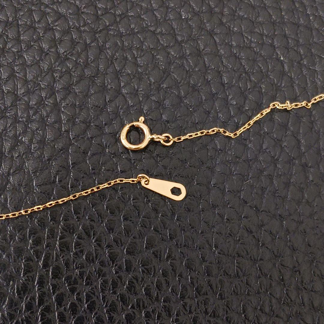 (C012705) K18 YG ネックレス アズキ 小豆 あずきチェーン